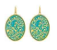 Pendientes Chantecler Mujer Logo Chantecler in Oro Diamante 44680